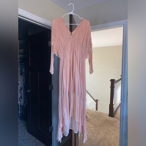 Women’s Free People long sleeve midi dress size S.
